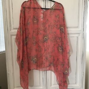 New York & Company Sheer Poncho